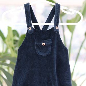 ZARA MINI | Navy Corduroy Romper playsuit